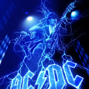 ADAM STOTHARD’S ELECTRIC AC/DC THE RAZORS EDGE WORLD TOUR 1990/1991 POSTER ON SALE INFO