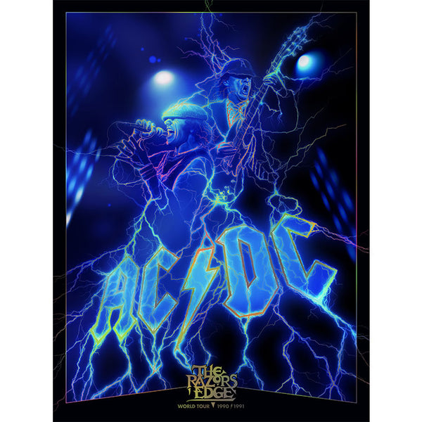 AC/DC The Razors Edge World Tour 1990/1991 Rainbow Foil Variant
