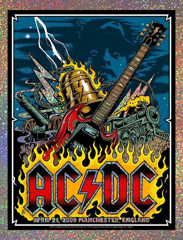 AC/DC April 21, 2009 Manchester, England Sparkle Foil Variant