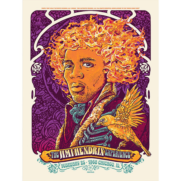 The Jimi Hendrix Experience February 25, 1968 Chicago, IL Gallery Edition