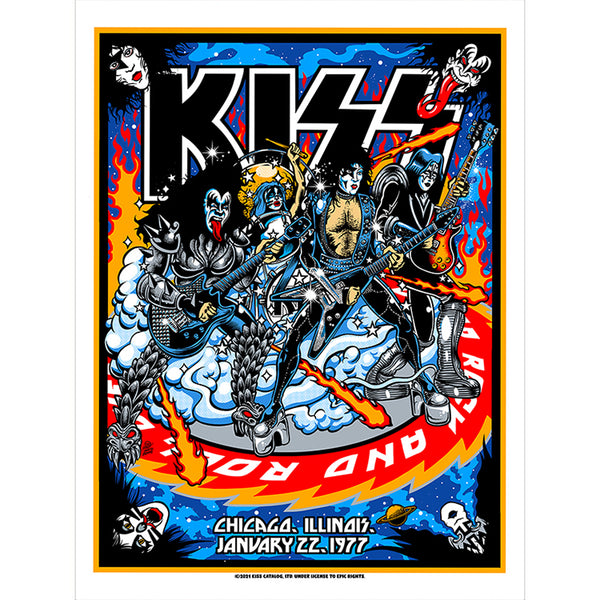 KISS January 22, 1977 Chicago, IL Gallery Edition