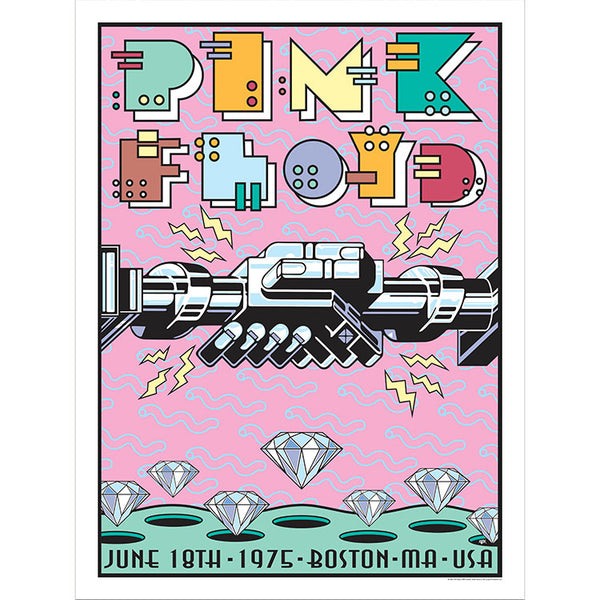 Pink Floyd June 18, 1975 Boston, MA Gallery Edition Poster